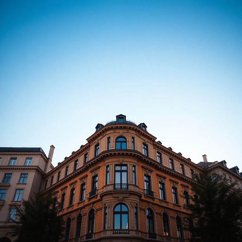 Fațadă istorică din Cluj-Napoca la apus
